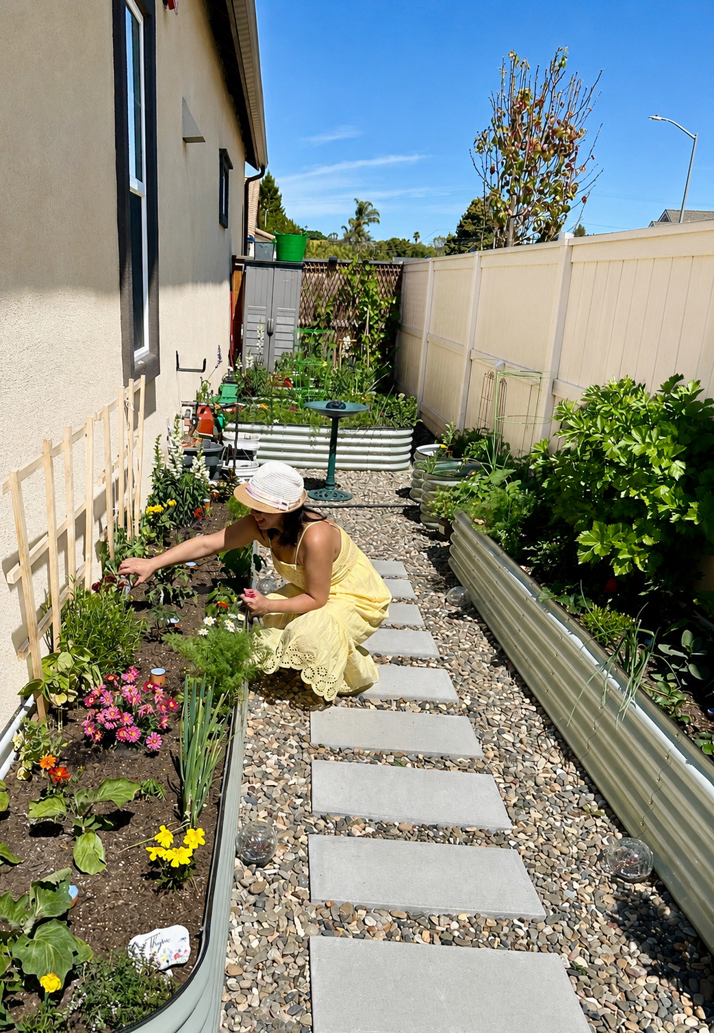 Zayna in the garden
